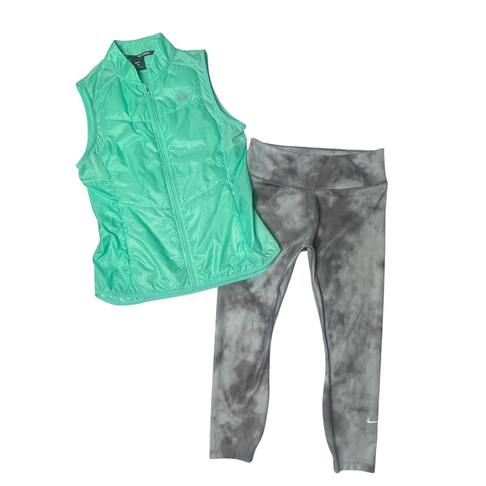 Nike Dri Fit Running Vest & Leggings Set Women's Medium